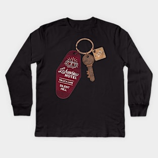 Lakeview Hotel - Grunge Kids Long Sleeve T-Shirt